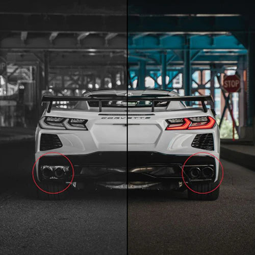 C8 Corvette Black Out Exhaust Heat Protection Shields
