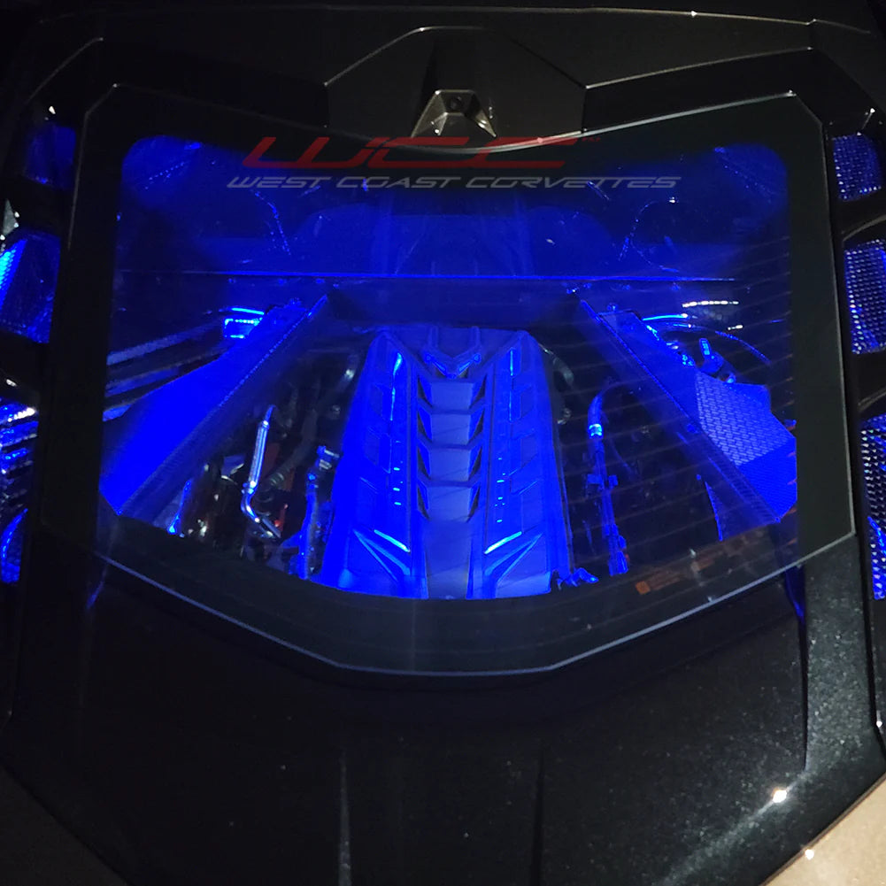 C8 Corvette Coupe - Engine Bay LED Battery Powered Lighting Kit - RGB : Stingray, Z51