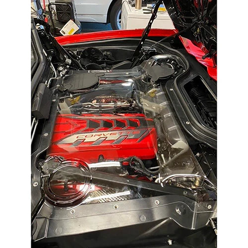 C8 Corvette HTC Engine Bay Cover - Clear
