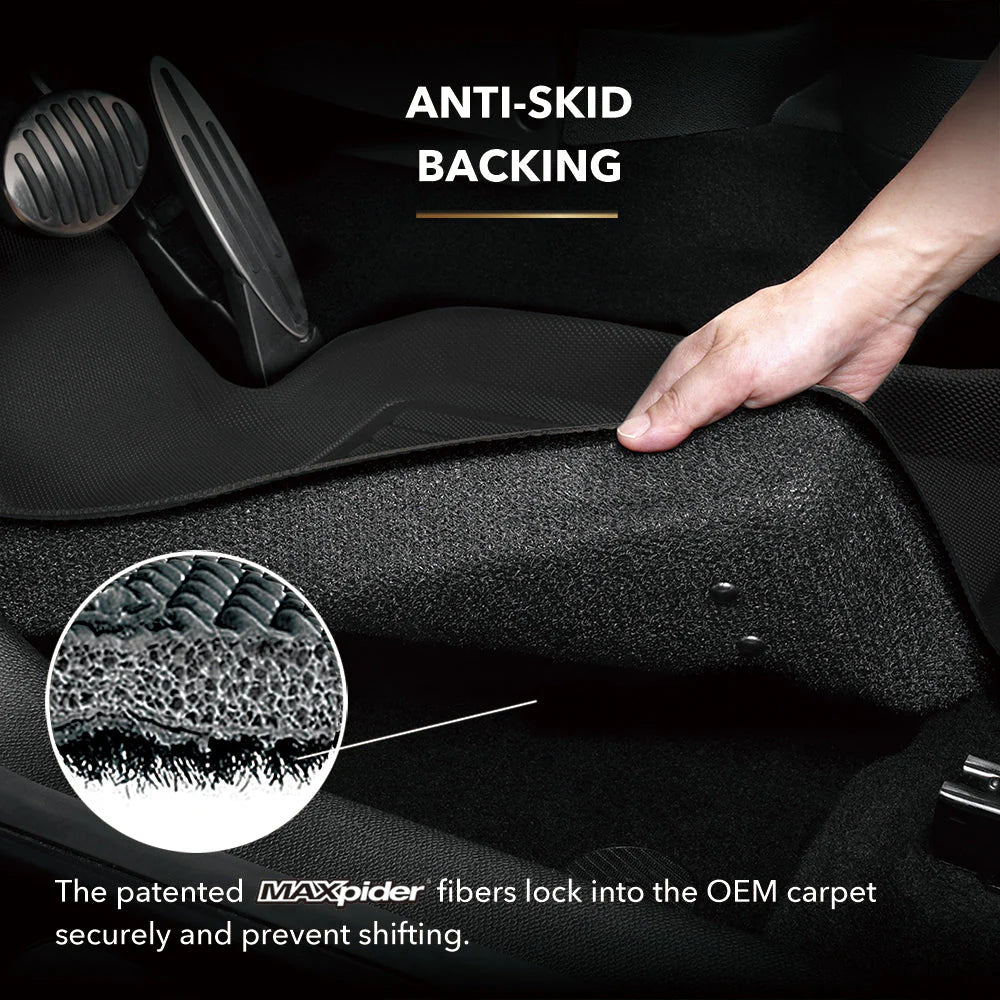 C8 Corvette 3D MAXpider KAGU Rubber/All Weather Rear Cargo Liner - Black : C8 2020+ Coupe