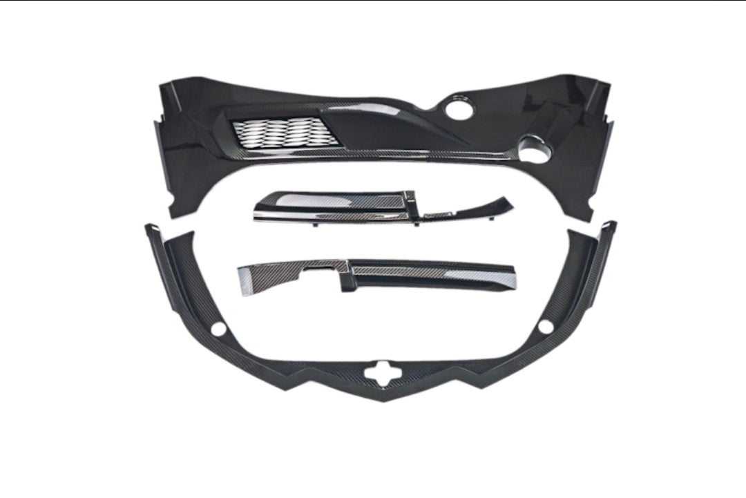 CCS C8 Carbon Fiber Frunk Surround - 4pc kit