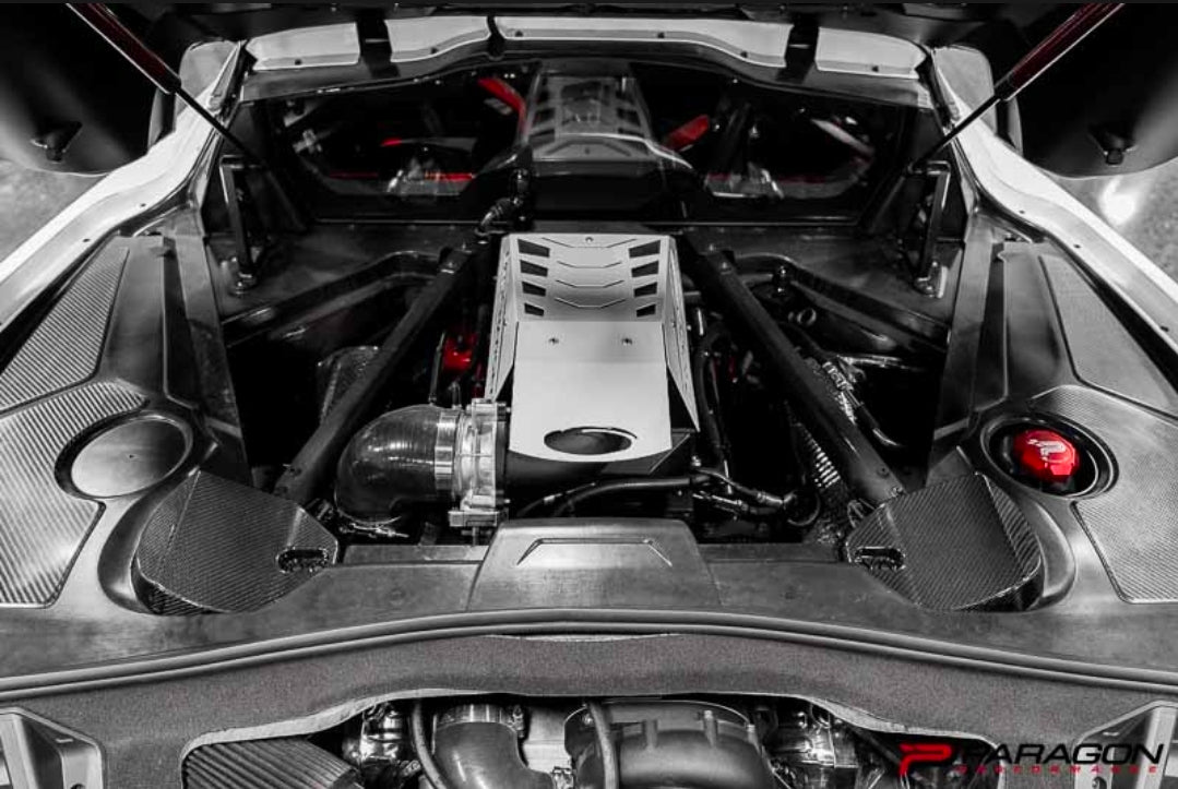CCS C8 Corvette Carbon Fiber Rear Strut Tower Covers